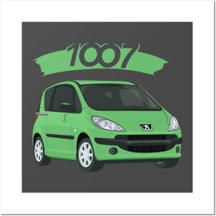 Peugeot 1007 car green Posters and Art